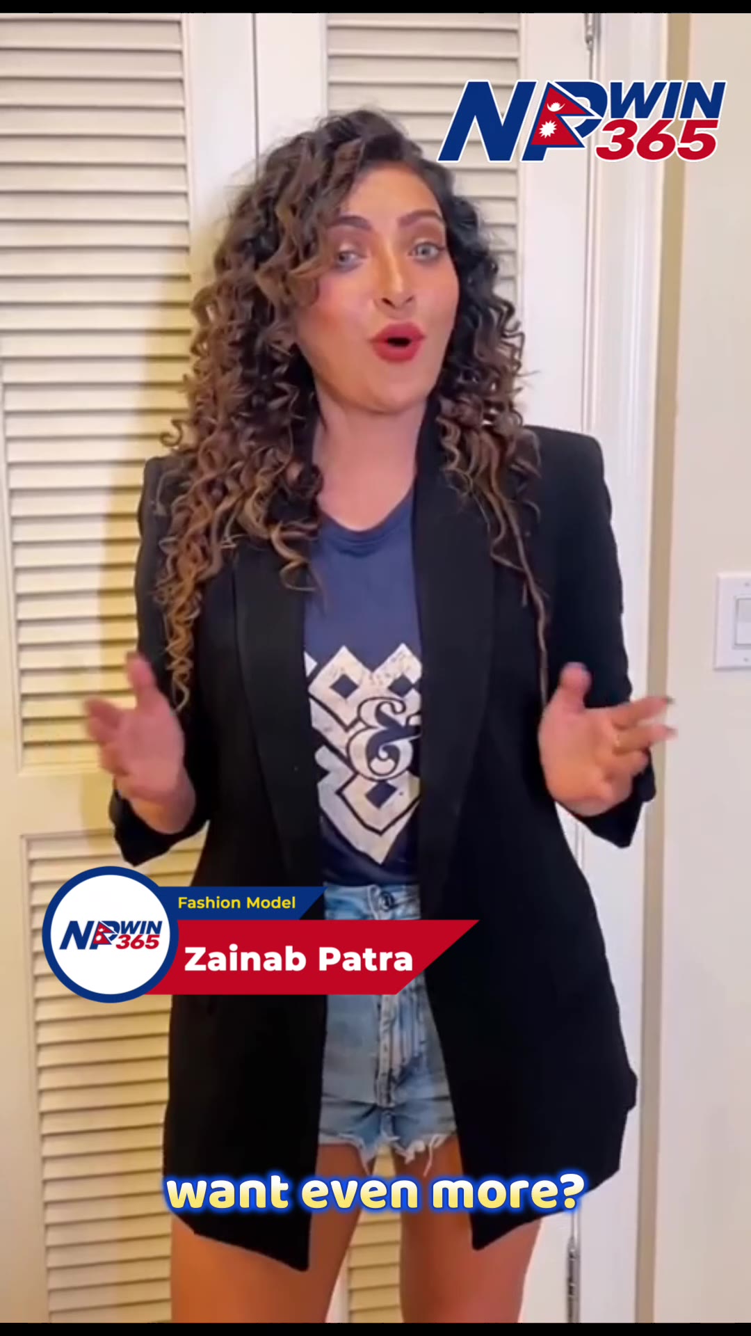 Zainab Patra — NPwin365 Fashion Model Endorsement (Nepal Online Casino)