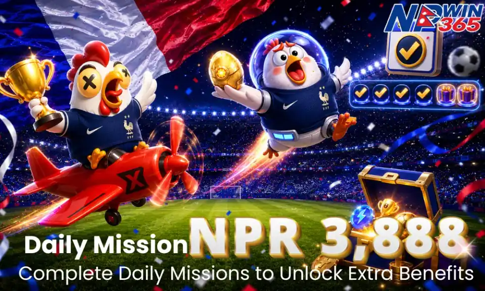 NPwin365 Daily Mission Bonus — Complete Daily Missions to Unlock up to NPR 3,888 — Nepal online casino