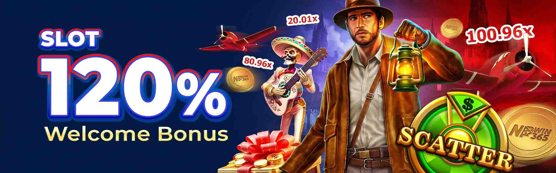 NPwin365 Online Casino — Slot 120% Welcome Bonus for Nepal